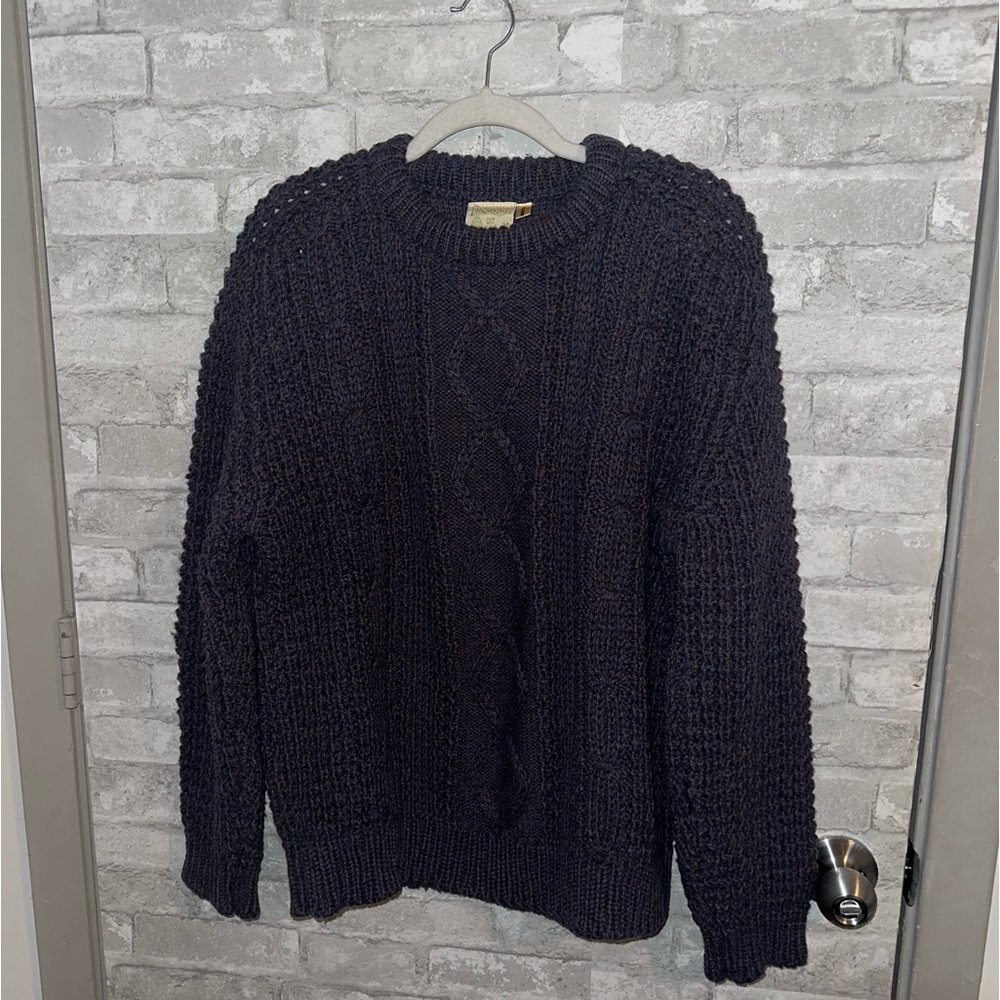 Men's falcarragh cable knit 100% purewool sweater sz M #N2